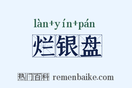 烂银盘是什么意思的图片